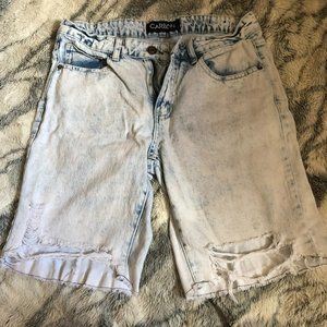 ripped jean shorts